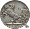 Italien 10 Lire 1928 R Silber