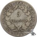 Frankreich 5 Francs 1811 W Napoleon Empereur