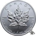 Kanada 5 Dollars 2009 Maple Leaf - 1 Unze Feinsilber