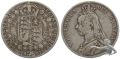 Grossbritannien Half Crown 1891 Victoria mit Krone 13.5 Gramm Silber