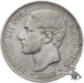 Spanien 5 Pesetas 1883 M MS Alfonso XII