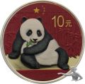 China Panda Silber Flag Teilvergoldet 2015 - Sehr Selten