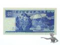 Singapore 1 Dollar 1975 ungefaltet 100%