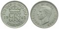 Great Britan Sixpence 1942 Silver TOP