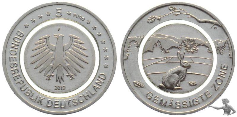 Deutschland 5 Euro TOP 2019 F