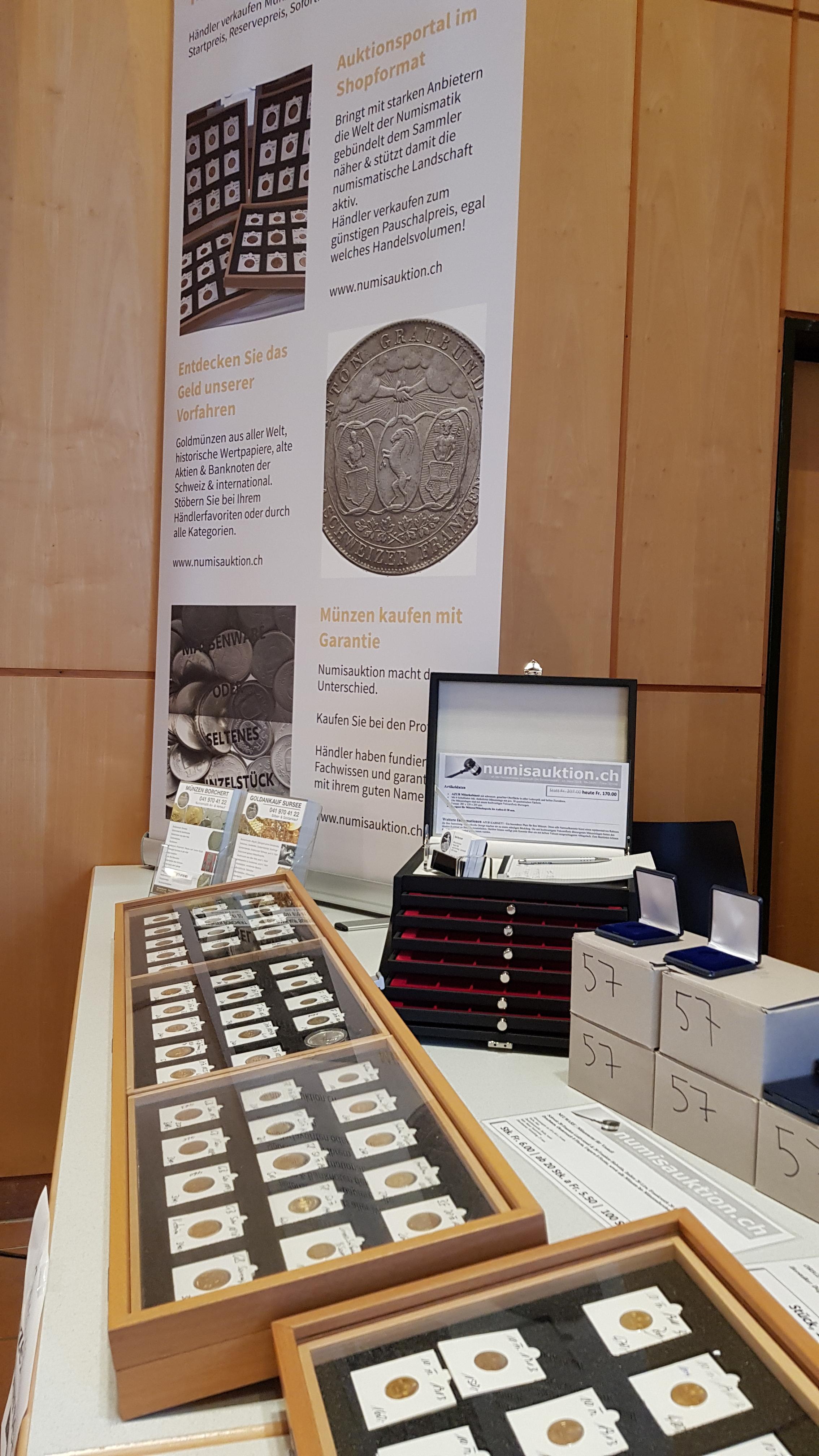 Münzenmesse Schönbühl numisauktion.ch